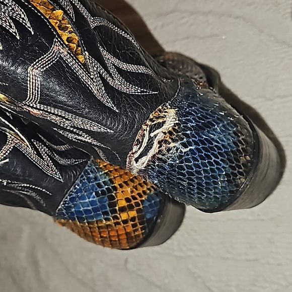 Dan Post Rainbow Python Boots(interested in trade for size8 or9🧐 if anyone has) - Picture 2 of 6